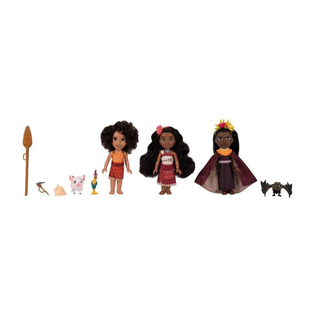 6" Disney Moana 2 w/ Loto & Matangi Petite Fashion Dolls Playset & Accessories